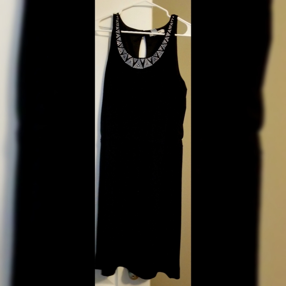 White House Black Market Black Knee Length Dress